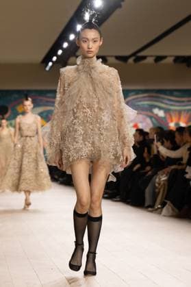 PFW - Christian Dior Runway A model walks the runway during the Christian Dior show during Paris Fashion Week Haute Couture Spring-Summer 2025 on January 27, 2025 in Paris, France. Photo by ABACAPRESS.COM Paris France  Copyright: xABACAx