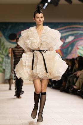 PFW - Christian Dior Runway A model walks the runway during the Christian Dior show during Paris Fashion Week Haute Couture Spring-Summer 2025 on January 27, 2025 in Paris, France. Photo by ABACAPRESS.COM Paris France  Copyright: xABACAx