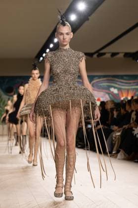 PFW - Christian Dior Runway A model walks the runway during the Christian Dior show during Paris Fashion Week Haute Couture Spring-Summer 2025 on January 27, 2025 in Paris, France. Photo by ABACAPRESS.COM Paris France  Copyright: xABACAx