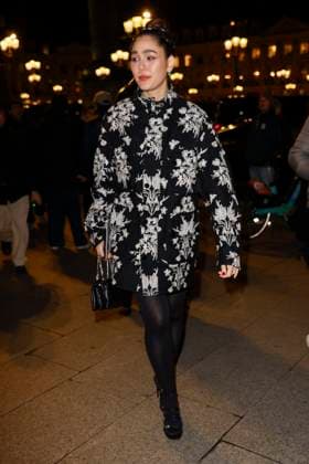 PFW - Gianbattista Arrivals Araya A. Hargate arrives to Gianbattista Valli fashion show during the Haute Couture Fall Winter 2025 - 2026 Fashion Week on January 27, 2025 in Paris, France. Photo by Marco Piovanotto ABACAPRESS.COM Paris France  Copyright: xPiovanottoxMarco ABACAx