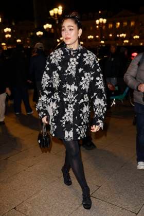 PFW - Gianbattista Arrivals Araya A. Hargate arrives to Gianbattista Valli fashion show during the Haute Couture Fall Winter 2025 - 2026 Fashion Week on January 27, 2025 in Paris, France. Photo by Marco Piovanotto ABACAPRESS.COM Paris France  Copyright: xPiovanottoxMarco ABACAx