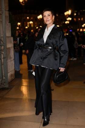 PFW - Gianbattista Arrivals Cristina Cordula arrives to Gianbattista Valli fashion show during the Haute Couture Fall Winter 2025 - 2026 Fashion Week on January 27, 2025 in Paris, France. Photo by Marco Piovanotto ABACAPRESS.COM Paris France  Copyright: xPiovanottoxMarco ABACAx