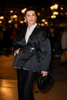 PFW - Gianbattista Arrivals Cristina Cordula arrives to Gianbattista Valli fashion show during the Haute Couture Fall Winter 2025 - 2026 Fashion Week on January 27, 2025 in Paris, France. Photo by Marco Piovanotto ABACAPRESS.COM Paris France  Copyright: xPiovanottoxMarco ABACAx