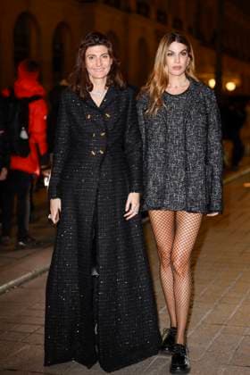 PFW - Gianbattista Arrivals Giovanna Battaglia Engelbert, Bianca Brandolini D’Adda arrives to Gianbattista Valli fashion show during the Haute Couture Fall Winter 2025 - 2026 Fashion Week on January 27, 2025 in Paris, France. Photo by Marco Piovanotto ABACAPRESS.COM Paris France  Copyright: xPiovanottoxMarco ABACAx