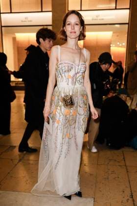PFW - Gianbattista Arrivals Stephane Caillard arrives to Gianbattista Valli fashion show during the Haute Couture Fall Winter 2025 - 2026 Fashion Week on January 27, 2025 in Paris, France. Photo by Marco Piovanotto ABACAPRESS.COM Paris France  Copyright: xPiovanottoxMarco ABACAx