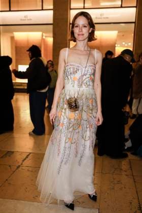 PFW - Gianbattista Arrivals Stephane Caillard arrives to Gianbattista Valli fashion show during the Haute Couture Fall Winter 2025 - 2026 Fashion Week on January 27, 2025 in Paris, France. Photo by Marco Piovanotto ABACAPRESS.COM Paris France  Copyright: xPiovanottoxMarco ABACAx