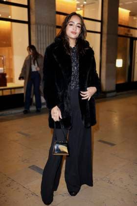 PFW - Gianbattista Arrivals Thalia Besson arrives to Gianbattista Valli fashion show during the Haute Couture Fall Winter 2025 - 2026 Fashion Week on January 27, 2025 in Paris, France. Photo by Marco Piovanotto ABACAPRESS.COM Paris France  Copyright: xPiovanottoxMarco ABACAx