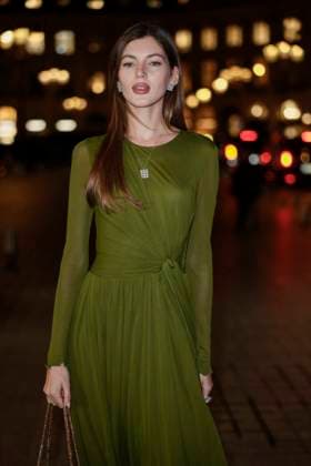 PFW - Gianbattista Arrivals Valery Kaufman arrives to Gianbattista Valli fashion show during the Haute Couture Fall Winter 2025 - 2026 Fashion Week on January 27, 2025 in Paris, France. Photo by Marco Piovanotto ABACAPRESS.COM Paris France  Copyright: xPiovanottoxMarco ABACAx