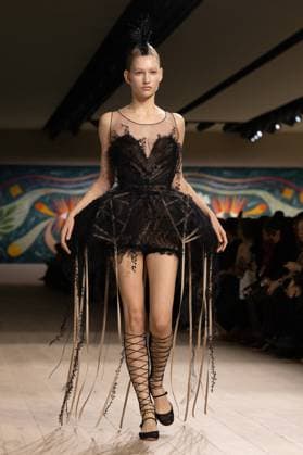 PFW - Christian Dior Runway A model walks the runway during the Christian Dior show during Paris Fashion Week Haute Couture Spring-Summer 2025 on January 27, 2025 in Paris, France. Photo by ABACAPRESS.COM Paris France  Copyright: xABACAx