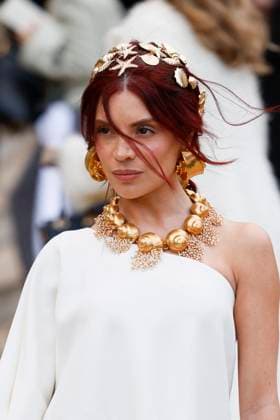 PFW - Schiaparelli Arrivals Paris, France - January 27: Gessica Kayane arrives to Schiaparelli fashion show during the Haute Couture Fall Winter 2025 - 2026 Fashion Week on January 27, 2025 in Paris, France. Photo by Marco Piovanotto Abacapress Paris France  Copyright: xPiovanottoxMarco ABACAx