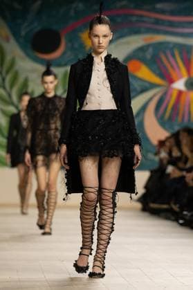 PFW - Christian Dior Runway A model walks the runway during the Christian Dior show during Paris Fashion Week Haute Couture Spring-Summer 2025 on January 27, 2025 in Paris, France. Photo by Laurent Zabulon ABACAPRESS.COM Paris France  Copyright: xZabulonxLaurent ABACAx