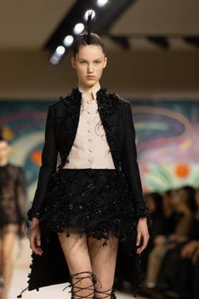 PFW - Christian Dior Runway A model walks the runway during the Christian Dior show during Paris Fashion Week Haute Couture Spring-Summer 2025 on January 27, 2025 in Paris, France. Photo by Laurent Zabulon ABACAPRESS.COM Paris France  Copyright: xZabulonxLaurent ABACAx