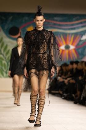 PFW - Christian Dior Runway A model walks the runway during the Christian Dior show during Paris Fashion Week Haute Couture Spring-Summer 2025 on January 27, 2025 in Paris, France. Photo by Laurent Zabulon ABACAPRESS.COM Paris France  Copyright: xZabulonxLaurent ABACAx