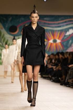 PFW - Christian Dior Runway A model walks the runway during the Christian Dior show during Paris Fashion Week Haute Couture Spring-Summer 2025 on January 27, 2025 in Paris, France. Photo by Laurent Zabulon ABACAPRESS.COM Paris France  Copyright: xZabulonxLaurent ABACAx