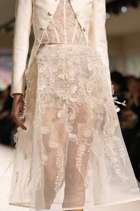 PFW - Christian Dior Runway A model walks the runway during the Christian Dior show during Paris Fashion Week Haute Couture Spring-Summer 2025 on January 27, 2025 in Paris, France. Photo by Laurent Zabulon ABACAPRESS.COM Paris France  Copyright: xZabulonxLaurent ABACAx