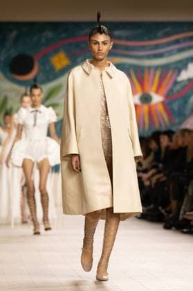 PFW - Christian Dior Runway A model walks the runway during the Christian Dior show during Paris Fashion Week Haute Couture Spring-Summer 2025 on January 27, 2025 in Paris, France. Photo by Laurent Zabulon ABACAPRESS.COM Paris France  Copyright: xZabulonxLaurent ABACAx