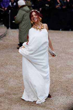 PFW - Schiaparelli Arrivals Paris, France - January 27: Gessica Kayane arrives to Schiaparelli fashion show during the Haute Couture Fall Winter 2025 - 2026 Fashion Week on January 27, 2025 in Paris, France. Photo by Marco Piovanotto Abacapress Paris France  Copyright: xPiovanottoxMarco ABACAx