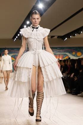 PFW - Christian Dior Runway A model walks the runway during the Christian Dior show during Paris Fashion Week Haute Couture Spring-Summer 2025 on January 27, 2025 in Paris, France. Photo by Laurent Zabulon ABACAPRESS.COM Paris France  Copyright: xZabulonxLaurent ABACAx