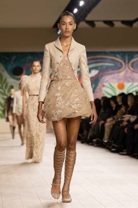 PFW - Christian Dior Runway A model walks the runway during the Christian Dior show during Paris Fashion Week Haute Couture Spring-Summer 2025 on January 27, 2025 in Paris, France. Photo by Laurent Zabulon ABACAPRESS.COM Paris France  Copyright: xZabulonxLaurent ABACAx