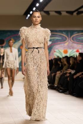 PFW - Christian Dior Runway A model walks the runway during the Christian Dior show during Paris Fashion Week Haute Couture Spring-Summer 2025 on January 27, 2025 in Paris, France. Photo by Laurent Zabulon ABACAPRESS.COM Paris France  Copyright: xZabulonxLaurent ABACAx