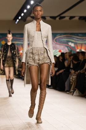 PFW - Christian Dior Runway A model walks the runway during the Christian Dior show during Paris Fashion Week Haute Couture Spring-Summer 2025 on January 27, 2025 in Paris, France. Photo by Laurent Zabulon ABACAPRESS.COM Paris France  Copyright: xZabulonxLaurent ABACAx