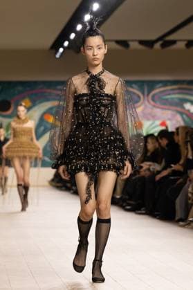 PFW - Christian Dior Runway A model walks the runway during the Christian Dior show during Paris Fashion Week Haute Couture Spring-Summer 2025 on January 27, 2025 in Paris, France. Photo by Laurent Zabulon ABACAPRESS.COM Paris France  Copyright: xZabulonxLaurent ABACAx