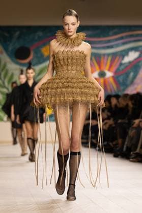 PFW - Christian Dior Runway A model walks the runway during the Christian Dior show during Paris Fashion Week Haute Couture Spring-Summer 2025 on January 27, 2025 in Paris, France. Photo by Laurent Zabulon ABACAPRESS.COM Paris France  Copyright: xZabulonxLaurent ABACAx