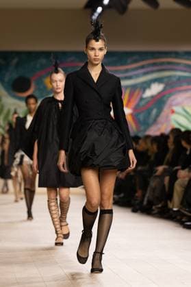 PFW - Christian Dior Runway A model walks the runway during the Christian Dior show during Paris Fashion Week Haute Couture Spring-Summer 2025 on January 27, 2025 in Paris, France. Photo by Laurent Zabulon ABACAPRESS.COM Paris France  Copyright: xZabulonxLaurent ABACAx
