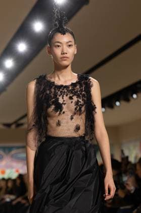 PFW - Christian Dior Runway A model walks the runway during the Christian Dior show during Paris Fashion Week Haute Couture Spring-Summer 2025 on January 27, 2025 in Paris, France. Photo by Laurent Zabulon ABACAPRESS.COM Paris France  Copyright: xZabulonxLaurent ABACAx