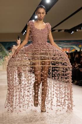 PFW - Christian Dior Runway A model walks the runway during the Christian Dior show during Paris Fashion Week Haute Couture Spring-Summer 2025 on January 27, 2025 in Paris, France. Photo by Laurent Zabulon ABACAPRESS.COM Paris France  Copyright: xZabulonxLaurent ABACAx