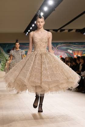 PFW - Christian Dior Runway A model walks the runway during the Christian Dior show during Paris Fashion Week Haute Couture Spring-Summer 2025 on January 27, 2025 in Paris, France. Photo by Laurent Zabulon ABACAPRESS.COM Paris France  Copyright: xZabulonxLaurent ABACAx