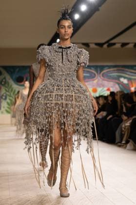 PFW - Christian Dior Runway A model walks the runway during the Christian Dior show during Paris Fashion Week Haute Couture Spring-Summer 2025 on January 27, 2025 in Paris, France. Photo by Laurent Zabulon ABACAPRESS.COM Paris France  Copyright: xZabulonxLaurent ABACAx