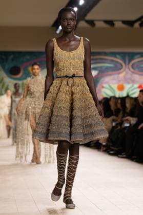 PFW - Christian Dior Runway A model walks the runway during the Christian Dior show during Paris Fashion Week Haute Couture Spring-Summer 2025 on January 27, 2025 in Paris, France. Photo by Laurent Zabulon ABACAPRESS.COM Paris France  Copyright: xZabulonxLaurent ABACAx