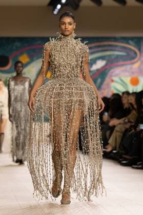 PFW - Christian Dior Runway A model walks the runway during the Christian Dior show during Paris Fashion Week Haute Couture Spring-Summer 2025 on January 27, 2025 in Paris, France. Photo by Laurent Zabulon ABACAPRESS.COM Paris France  Copyright: xZabulonxLaurent ABACAx