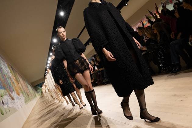 PFW - Christian Dior Runway A model walks the runway during the Christian Dior show during Paris Fashion Week Haute Couture Spring-Summer 2025 on January 27, 2025 in Paris, France. Photo by Laurent Zabulon ABACAPRESS.COM Paris France  Copyright: xZabulonxLaurent ABACAx