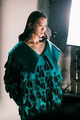 Paris Fashion Week, Georges Hobeika Modenschau Paris Fashion Week HC SS25 Georges Hobeika Shiyi Wang 439733 2025 01 27 France  Copyright: xJean-BaptistexSoulliatx xStarfacex STAR_439733_016