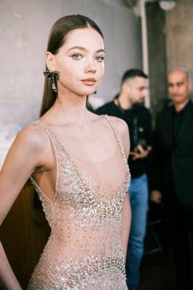 Paris Fashion Week, Georges Hobeika Modenschau Paris Fashion Week HC SS25 Georges Hobeika Daria Yanchyk 439733 2025 01 27 France  Copyright: xJean-BaptistexSoulliatx xStarfacex STAR_439733_028