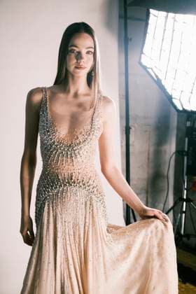 Paris Fashion Week, Georges Hobeika Modenschau Paris Fashion Week HC SS25 Georges Hobeika Daria Yanchyk 439733 2025 01 27 France  Copyright: xJean-BaptistexSoulliatx xStarfacex STAR_439733_033