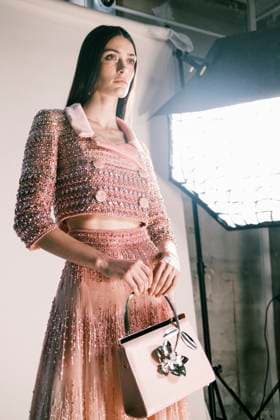 Paris Fashion Week, Georges Hobeika Modenschau Paris Fashion Week HC SS25 Georges Hobeika Jace Higgins 439733 2025 01 27 France  Copyright: xJean-BaptistexSoulliatx xStarfacex STAR_439733_041