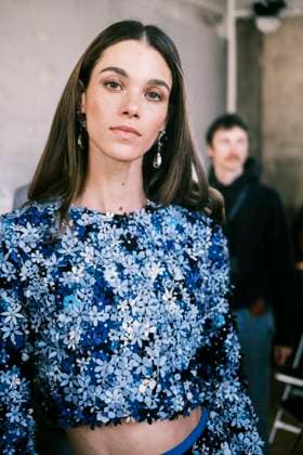Paris Fashion Week, Georges Hobeika Modenschau Paris Fashion Week HC SS25 Georges Hobeika Pauline Hoarau 439733 2025 01 27 France  Copyright: xJean-BaptistexSoulliatx xStarfacex STAR_439733_049