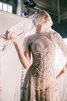 Paris Fashion Week, Georges Hobeika Modenschau Paris Fashion Week HC SS25 Georges Hobeika Agata Rudko 439733 2025 01 27 France  Copyright: xJean-BaptistexSoulliatx xStarfacex STAR_439733_051