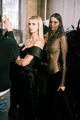 Paris Fashion Week, Georges Hobeika Modenschau Paris Fashion Week HC SS25 Georges Hobeika Dasha Khlystun 439733 2025 01 27 France  Copyright: xJean-BaptistexSoulliatx xStarfacex STAR_439733_062