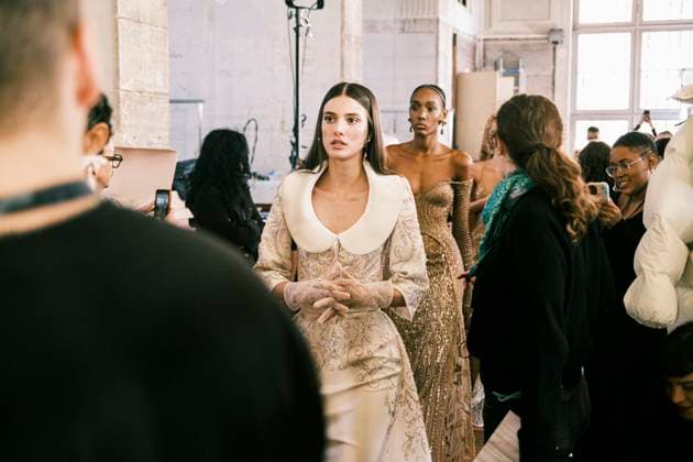 Paris Fashion Week, Georges Hobeika Modenschau Paris Fashion Week HC SS25 Georges Hobeika Alice Ferazzolli 439733 2025 01 27 France  Copyright: xJean-BaptistexSoulliatx xStarfacex STAR_439733_068