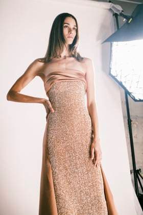 Paris Fashion Week, Georges Hobeika Modenschau Paris Fashion Week HC SS25 Georges Hobeika Pauline Hoarau 439733 2025 01 27 France  Copyright: xJean-BaptistexSoulliatx xStarfacex STAR_439733_072