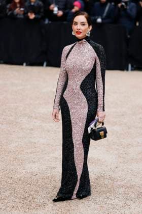 PFW - Schiaparell Arrivals Paris, France - January 27: Guest arrives to Schiaparelli fashion show during the Haute Couture Fall Winter 2025 - 2026 Fashion Week on January 27, 2025 in Paris, France. Photo by Marco Piovanotto Abacapress Paris France  Copyright: xPiovanottoxMarco ABACAx