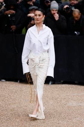 PFW - Schiaparell Arrivals Paris, France - January 27: Guest arrives to Schiaparelli fashion show during the Haute Couture Fall Winter 2025 - 2026 Fashion Week on January 27, 2025 in Paris, France. Photo by Marco Piovanotto Abacapress Paris France  Copyright: xPiovanottoxMarco ABACAx