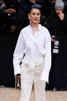 PFW - Schiaparell Arrivals Paris, France - January 27: Guest arrives to Schiaparelli fashion show during the Haute Couture Fall Winter 2025 - 2026 Fashion Week on January 27, 2025 in Paris, France. Photo by Marco Piovanotto Abacapress Paris France  Copyright: xPiovanottoxMarco ABACAx