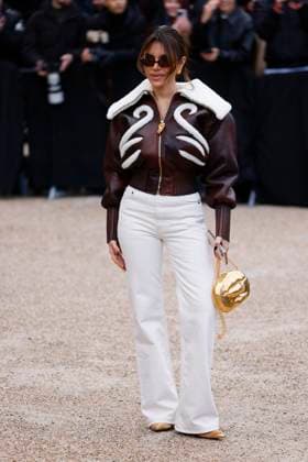 PFW - Schiaparell Arrivals Paris, France - January 27: Guest arrives to Schiaparelli fashion show during the Haute Couture Fall Winter 2025 - 2026 Fashion Week on January 27, 2025 in Paris, France. Photo by Marco Piovanotto Abacapress Paris France  Copyright: xPiovanottoxMarco ABACAx