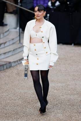 PFW - Schiaparell Arrivals Paris, France - January 27: Guest arrives to Schiaparelli fashion show during the Haute Couture Fall Winter 2025 - 2026 Fashion Week on January 27, 2025 in Paris, France. Photo by Marco Piovanotto Abacapress Paris France  Copyright: xPiovanottoxMarco ABACAx