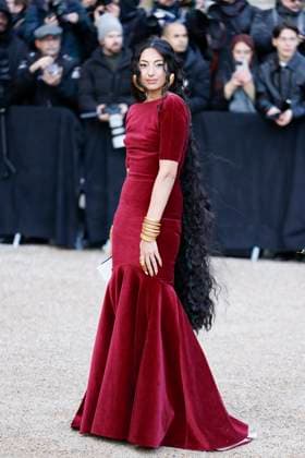 PFW - Schiaparell Arrivals Paris, France - January 27: Guest arrives to Schiaparelli fashion show during the Haute Couture Fall Winter 2025 - 2026 Fashion Week on January 27, 2025 in Paris, France. Photo by Marco Piovanotto Abacapress Paris France  Copyright: xPiovanottoxMarco ABACAx